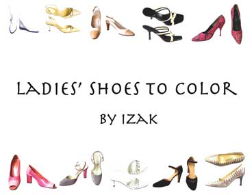 Ladies Shoes to Color book